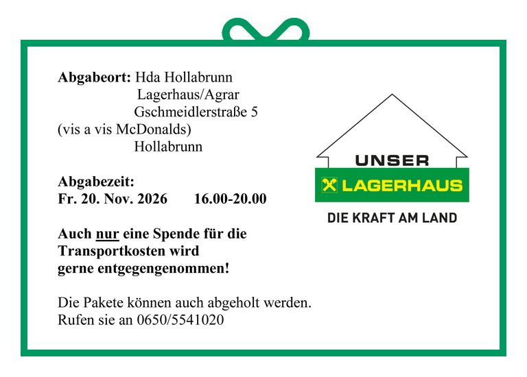 Abgabestelle 2020 Hollabrunn